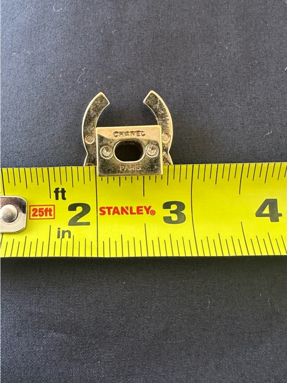 Chanel 24k gold CC turn lock bag parts hardware. - Picture 6 of 6